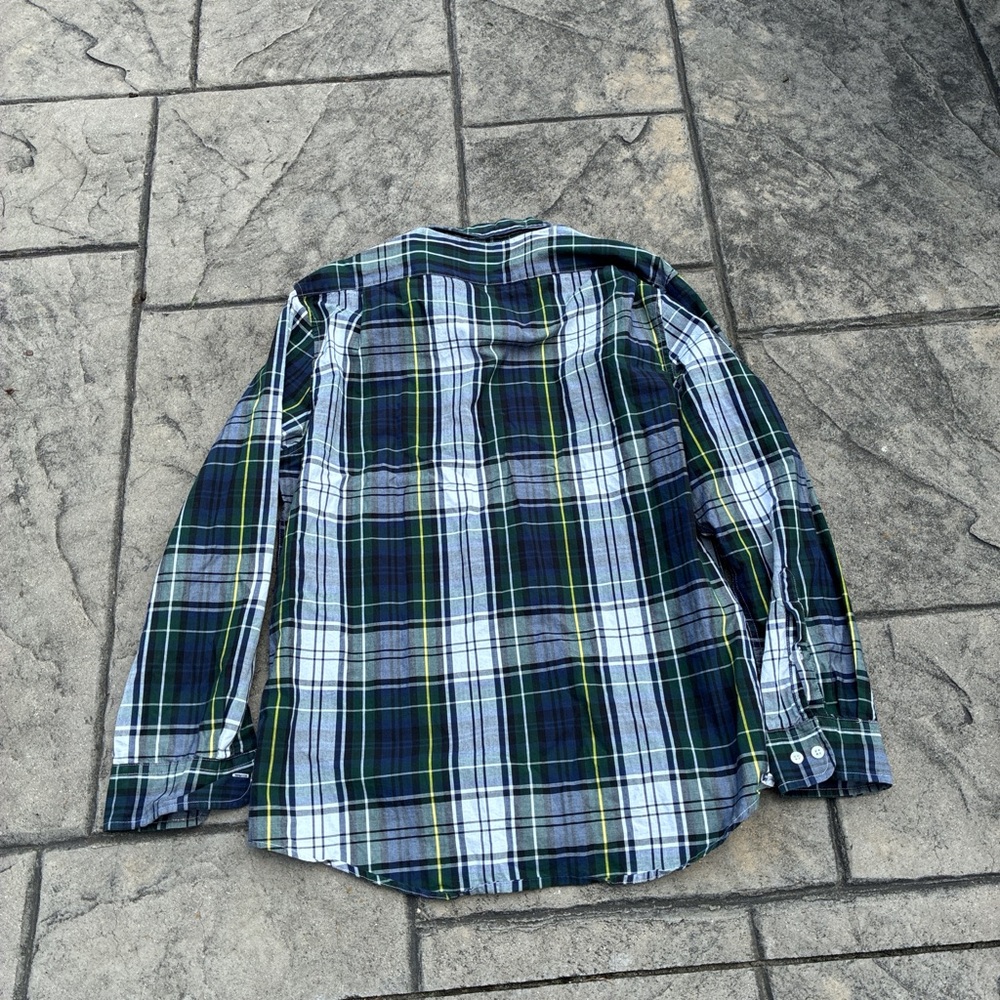 Polo by Ralph Lauren Green and Blue Casual Button Down Shirt - Picture 5 of 5